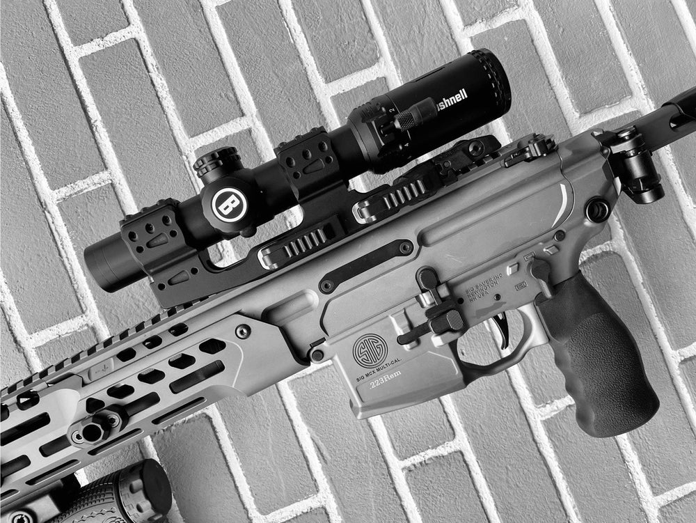 34 mm optinio taikiklio laikiklis su išnešimu | Picatinny QD Ergo bazė