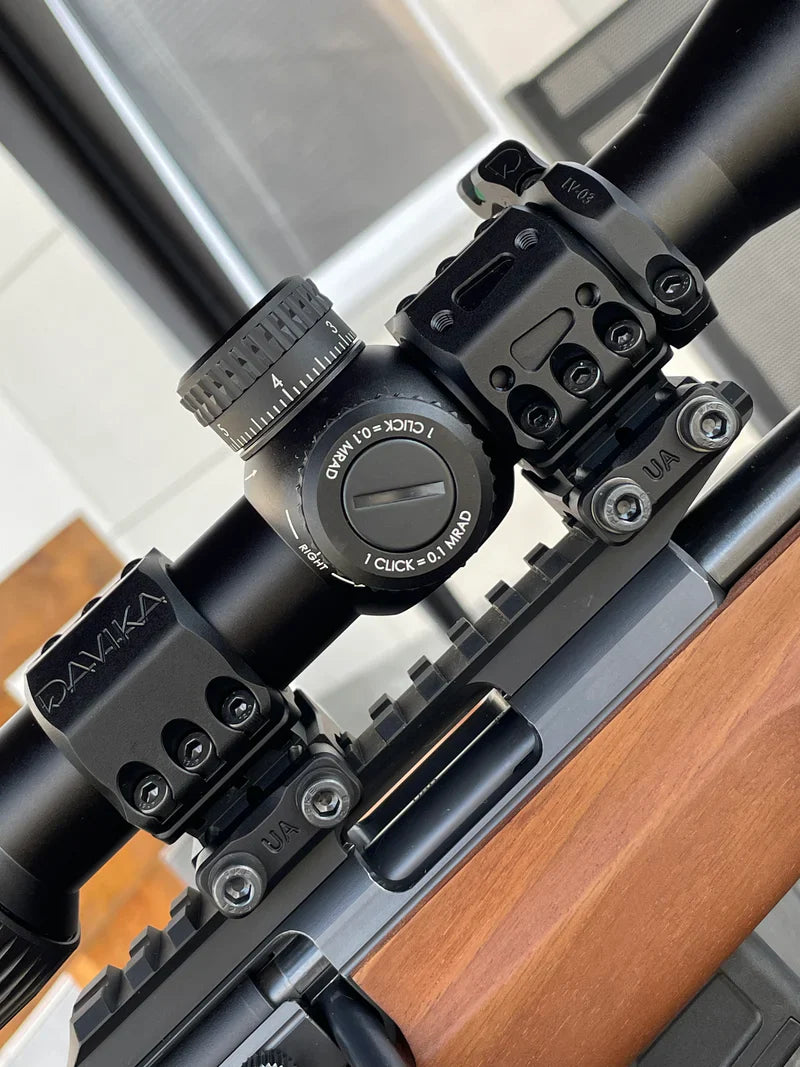 34 mm optinio taikiklio žiedai | Picatinny bėgelis