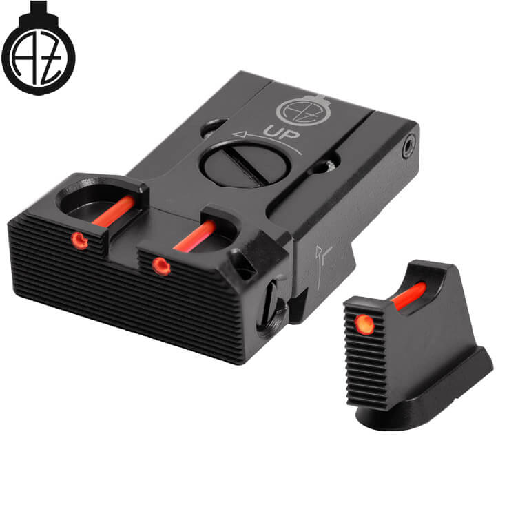 CZ 75B, CZ P-01, CZ 75 SP-01 reguliuojami mechaniniai taikikliai | šviesolaidinis B