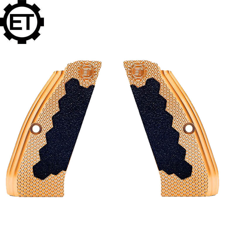 CZ 75B & SP-01, CZ TS 2, CZ Shadow 2 žalvarinės ET rankenos plokštelės