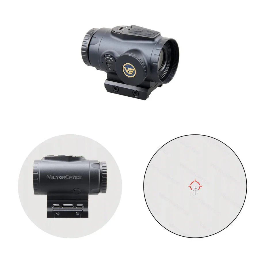 Vector Optics Paragon 3x18 itin kompaktiškas prizmės šautuvo taikiklis Vector Optics