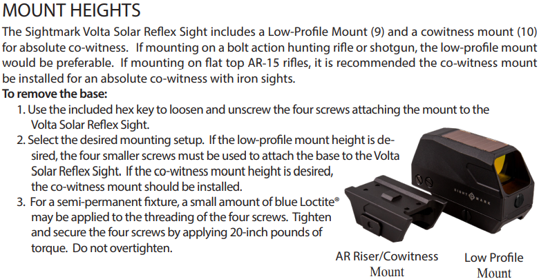 Sightmark Volta Solar kolimatorius