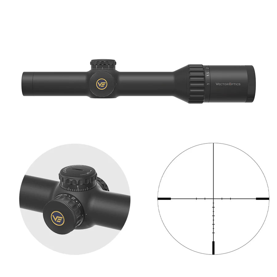 Vector Optics Continental 1-10x24i ED Fiber taikiklis