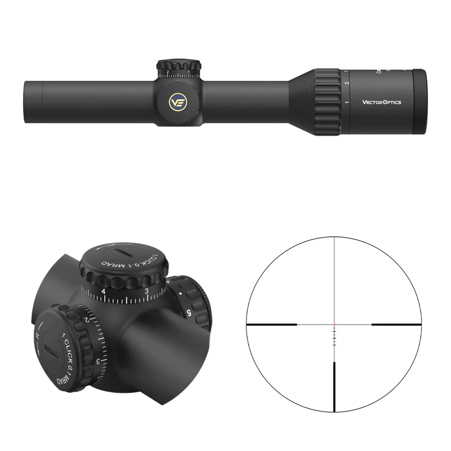 Vector Optics Continental x6 1-6x24i Fiber optinis taikiklis