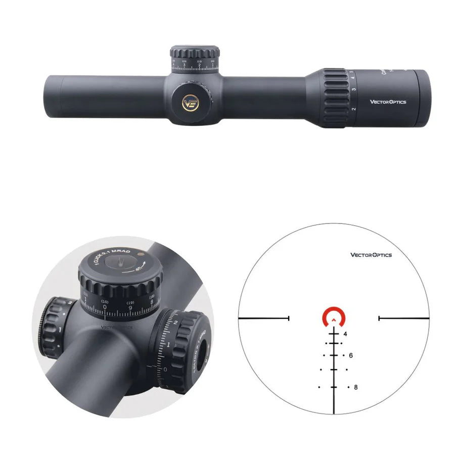 Vector Optics Continental x6 1-6x28FFP optinis taikiklis