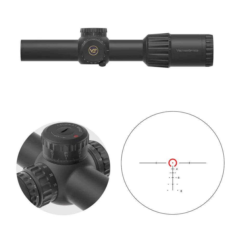 Vector Optics TAURON 1-6x24 SFP taikiklis