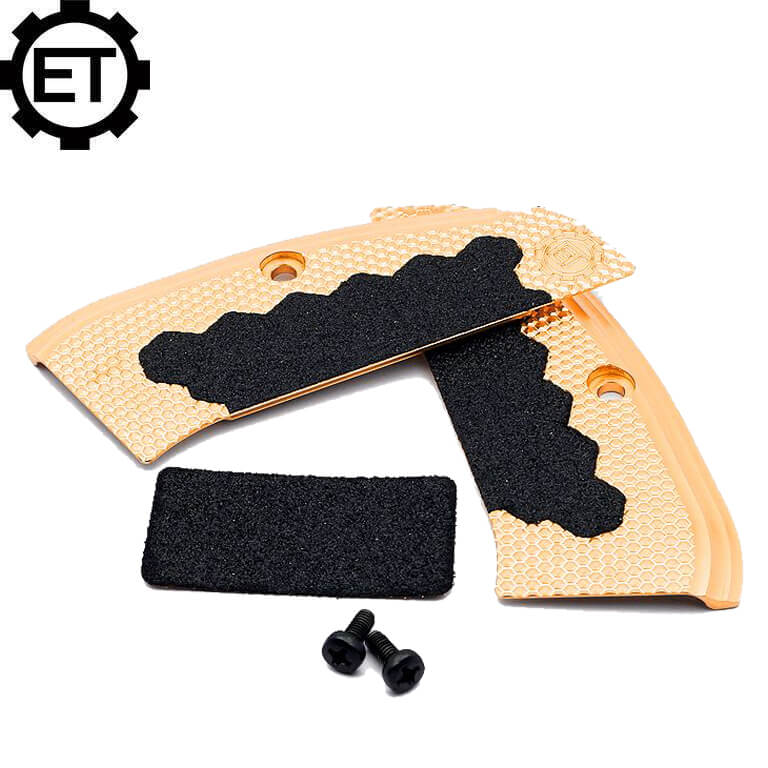 CZ 75B & SP-01, CZ TS 2, CZ Shadow 2 žalvarinės ET rankenos plokštelės