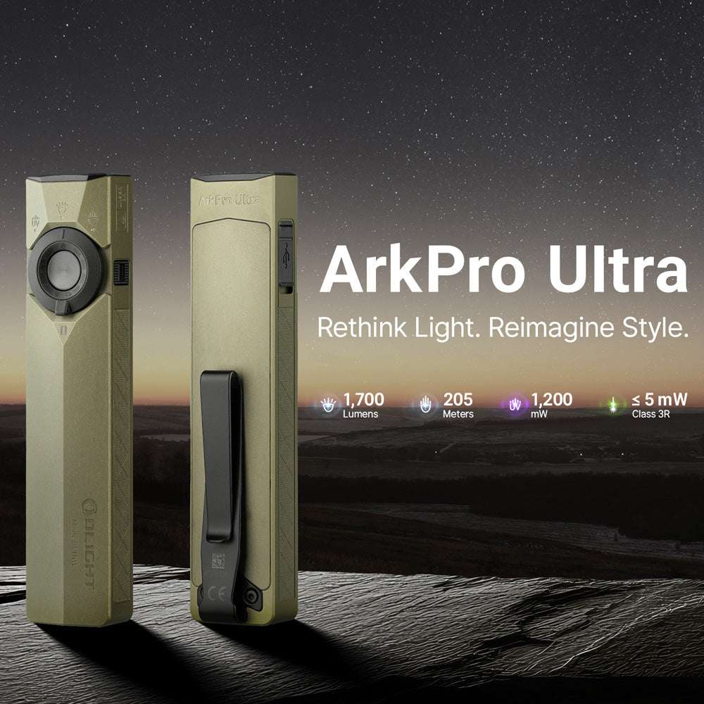 Olight ArkPro Ultra | plokščias 4-in-1 EDC žibintuvėlis | 1.700 lm