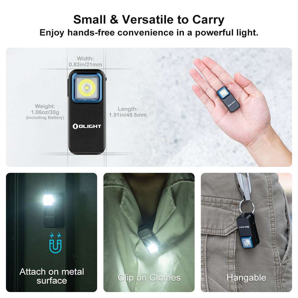 Olight Oclip | įkraunamas EDC klipsinis žibintuvėlis | 300 lm