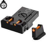 CZ 75B, CZ P-01, CZ 75 SP-01 reguliuojami mechaniniai taikikliai | šviesolaidinis B 