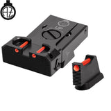 CZ 75B, CZ P-01, CZ 75 SP-01 reguliuojami mechaniniai taikikliai | šviesolaidinis B 