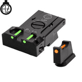 CZ P-10 reguliuojami mechaniniai taikikliai | šviesolaidinis B 