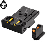 CZ P-10 reguliuojami mechaniniai taikikliai | šviesolaidinis B 