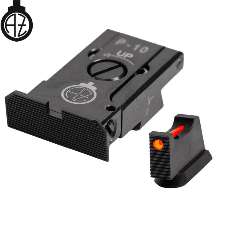 CZ P-10 reguliuojami mechaniniai taikikliai | šviesolaidinis A 