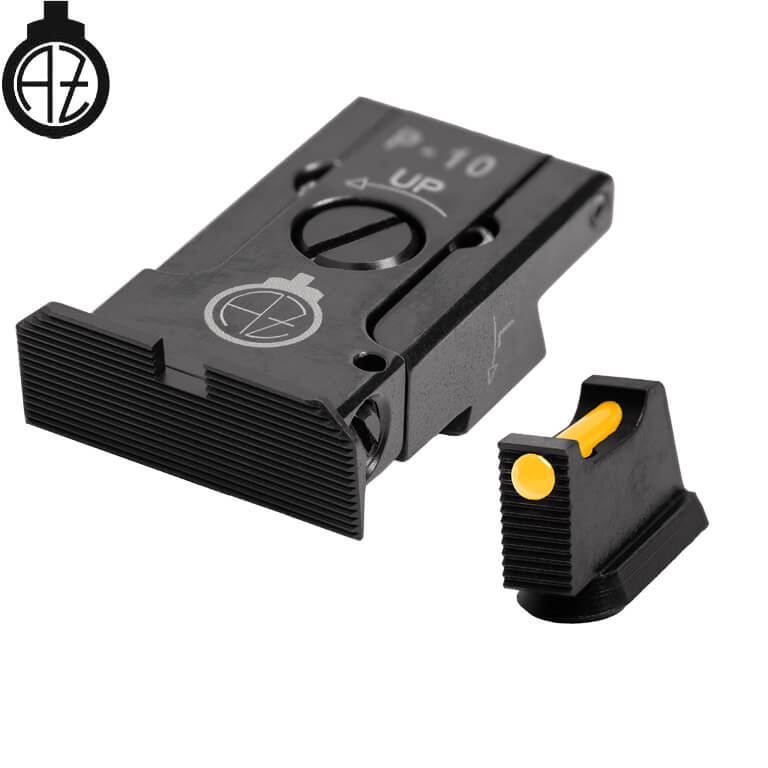 CZ P-10 reguliuojami mechaniniai taikikliai | šviesolaidinis A 