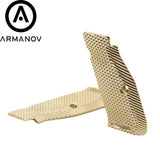 CZ 75B & SP-01, CZ TS 2, CZ Shadow 2 trumpos žalvarinės ergo Armanov rankenos plokštelės