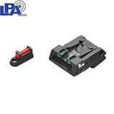 CZ P-07, CZ P-09 reguliuojamų mechaninių taikiklių komplektas su optiniais siūleliais | tipas B