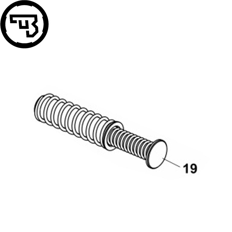 CZ P-10S grąžtvinės spyruoklės mazgas | dalis #19