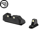 CZ P-10 Optics Ready mechaniniai taikikliai švytintys