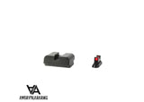 CZ P-10 Optics Ready mechaniniai taikikliai su optiniais siūlais | Žemi