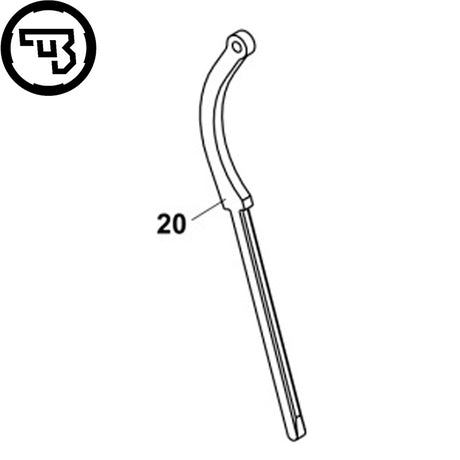 CZ Shadow 2, CZ 75B, CZ 75 SP-01 Shadow pagrindinė spyruoklės strypas | dalis #20