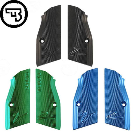 CZ TS 2, CZ Shadow 2, CZ 75B & SP-01 trumpos aliumininės CZ rankenos plokštelės