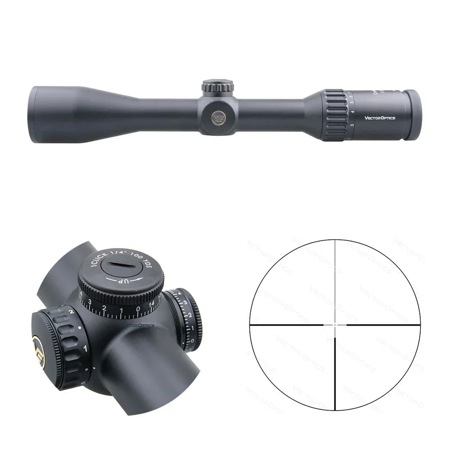 Vector Optics Continental 1,5–9x42 SFP šautuvo optinis taikiklis
