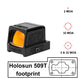 Kolimatoriai su Holosun 509T footprint