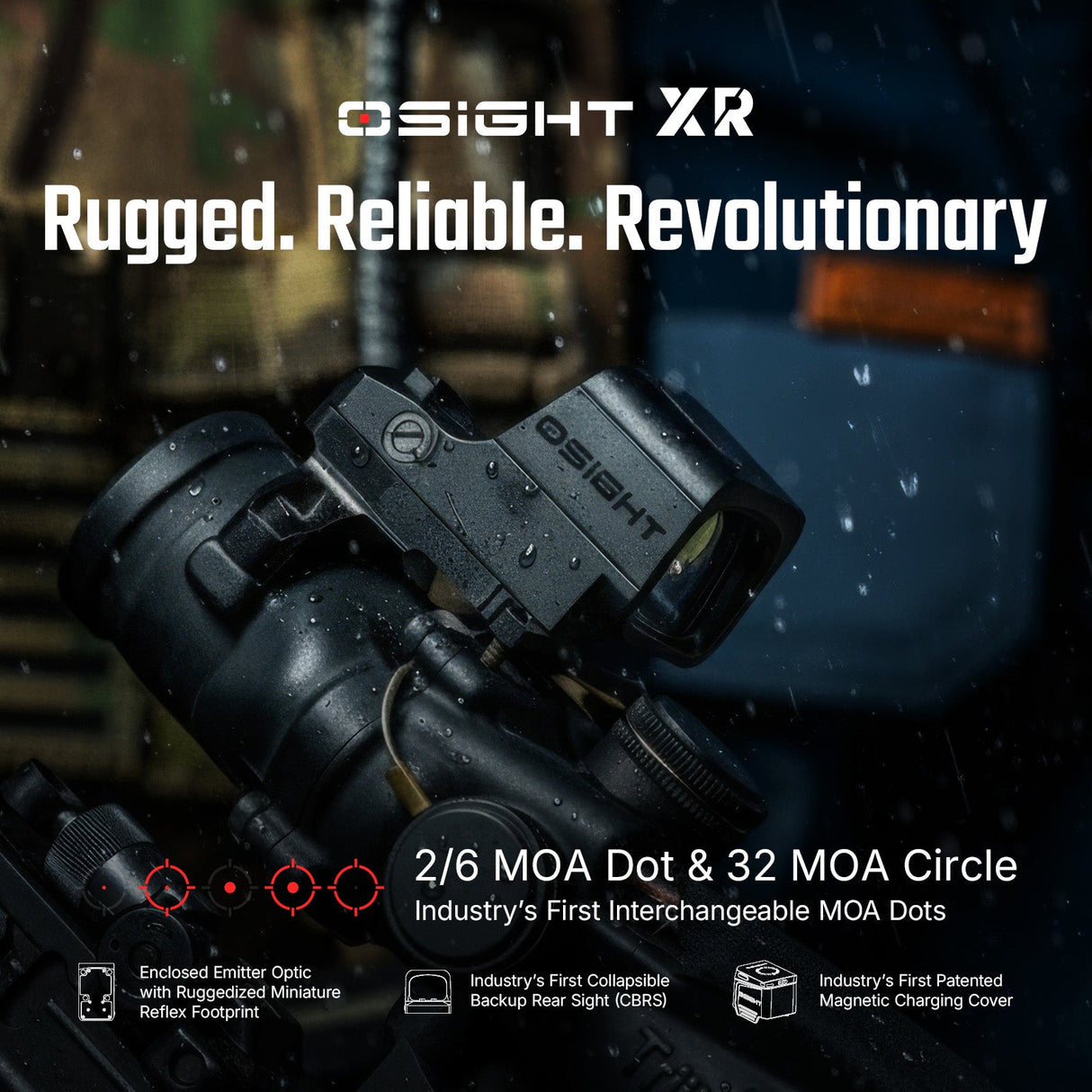 Osight XR Enclosed [raudona] 