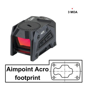 Kolimatoriai su „Aimpoint Acro“ pėdsaku