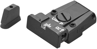 CZ P-07 CZ P-09 reguliuojami mechaniniai taikikliai | su grioveliais