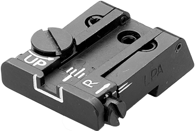 CZ P-10 reguliuojamas galinis taikiklis | baltos linijos