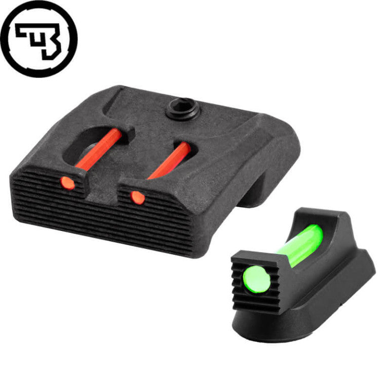 CZ 75B, CZ P-01, CZ 75 SP-01 fixed sight set with fiber optics | type B