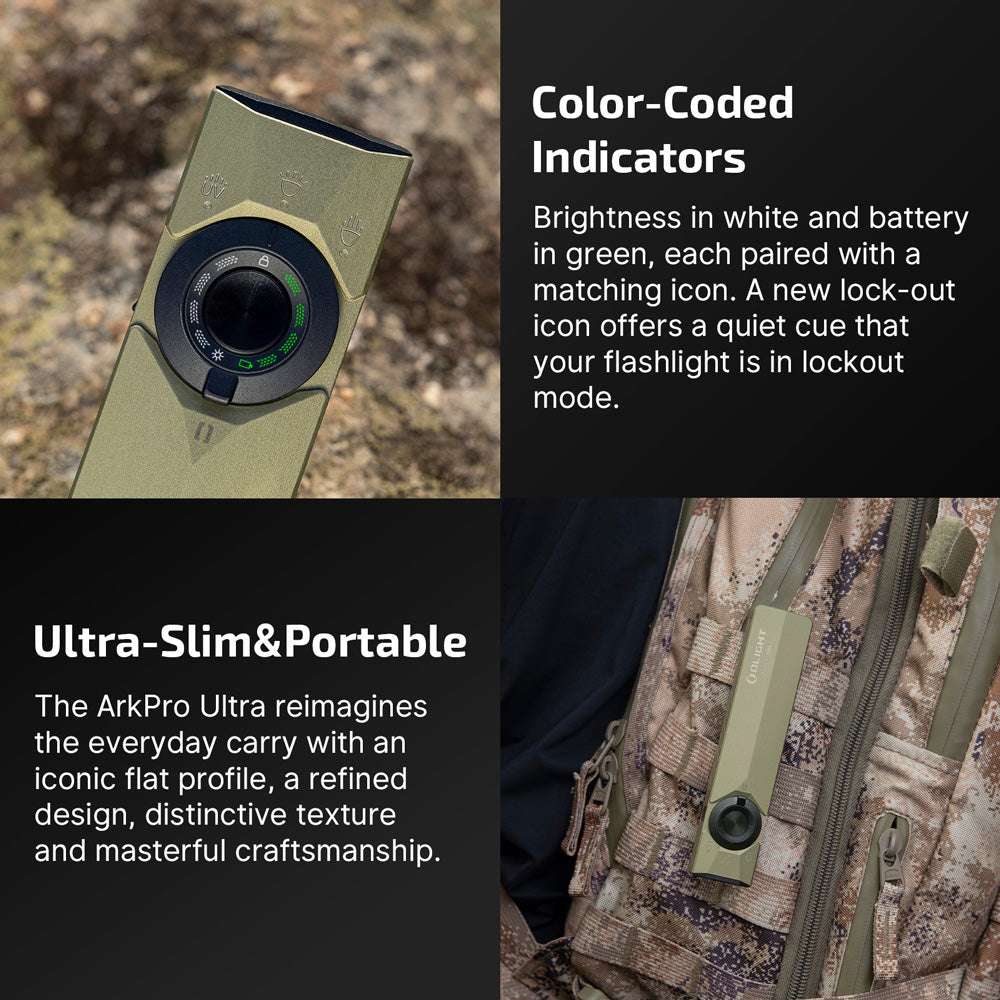 Olight ArkPro Ultra | plokščias 4-in-1 EDC žibintuvėlis | 1.700 lm