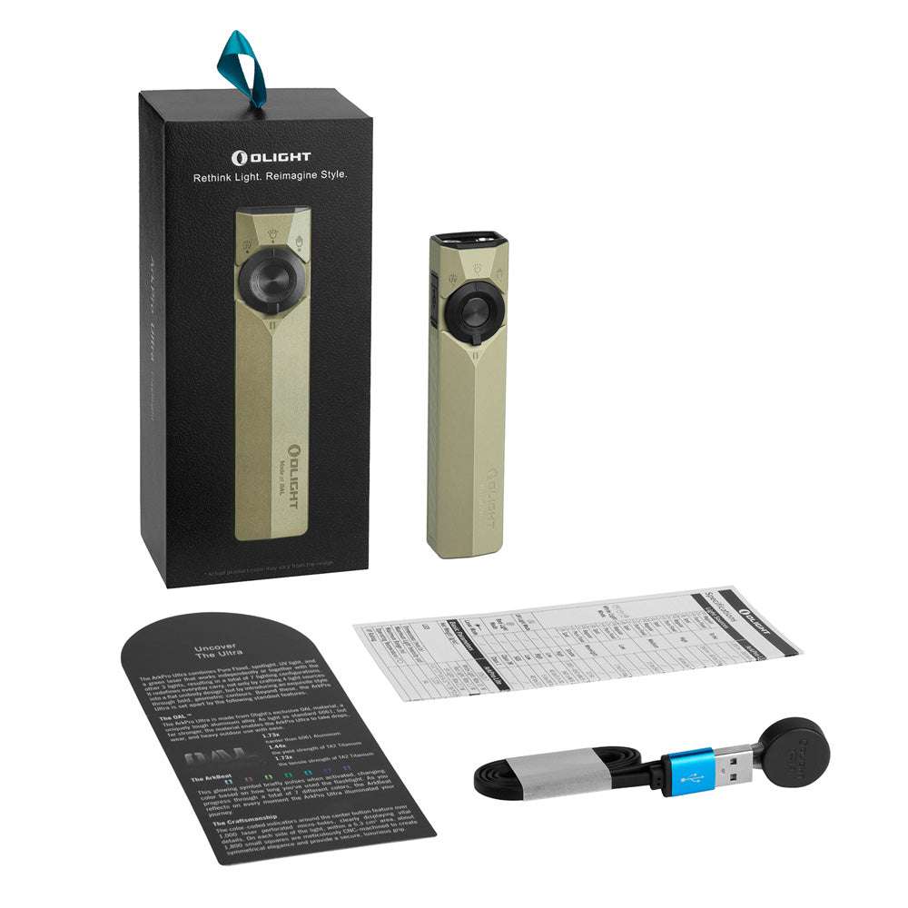 Olight ArkPro Ultra | plokščias 4-in-1 EDC žibintuvėlis | 1.700 lm