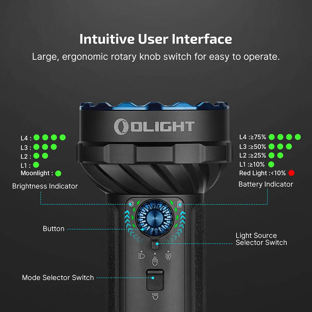 Olight Marauder 2 Mini | galingas įkraunamas žibintuvėlis | 10.000 lm