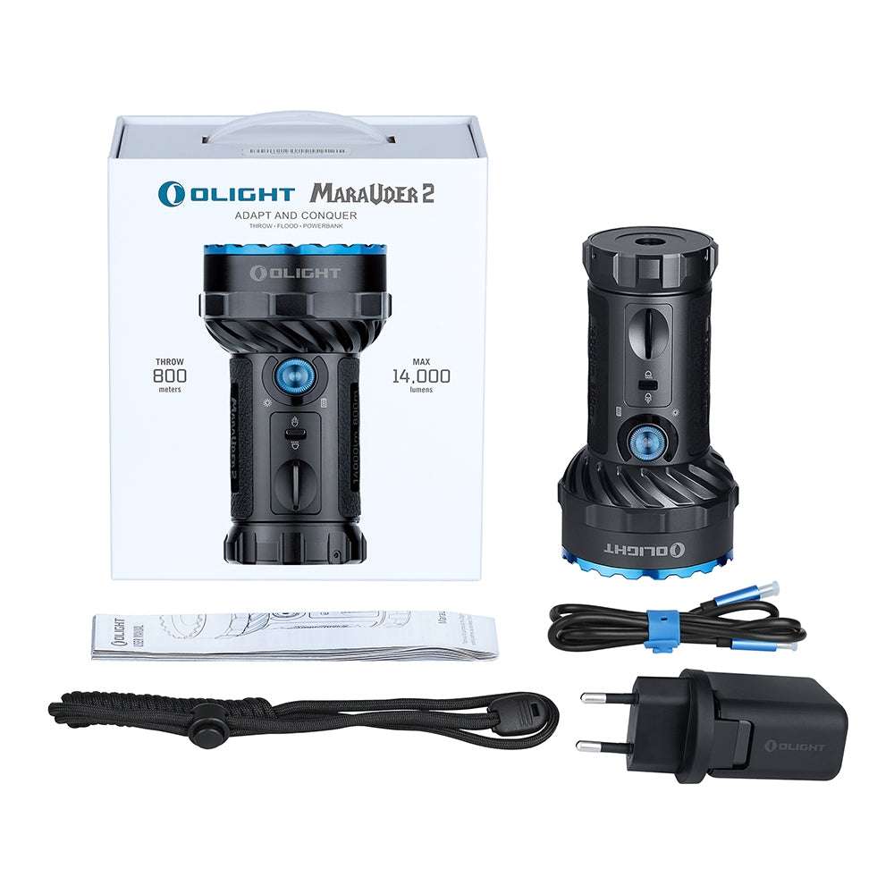 Olight Marauder 2 | itin galingas įkraunamas žibintuvėlis | 14.000 lm