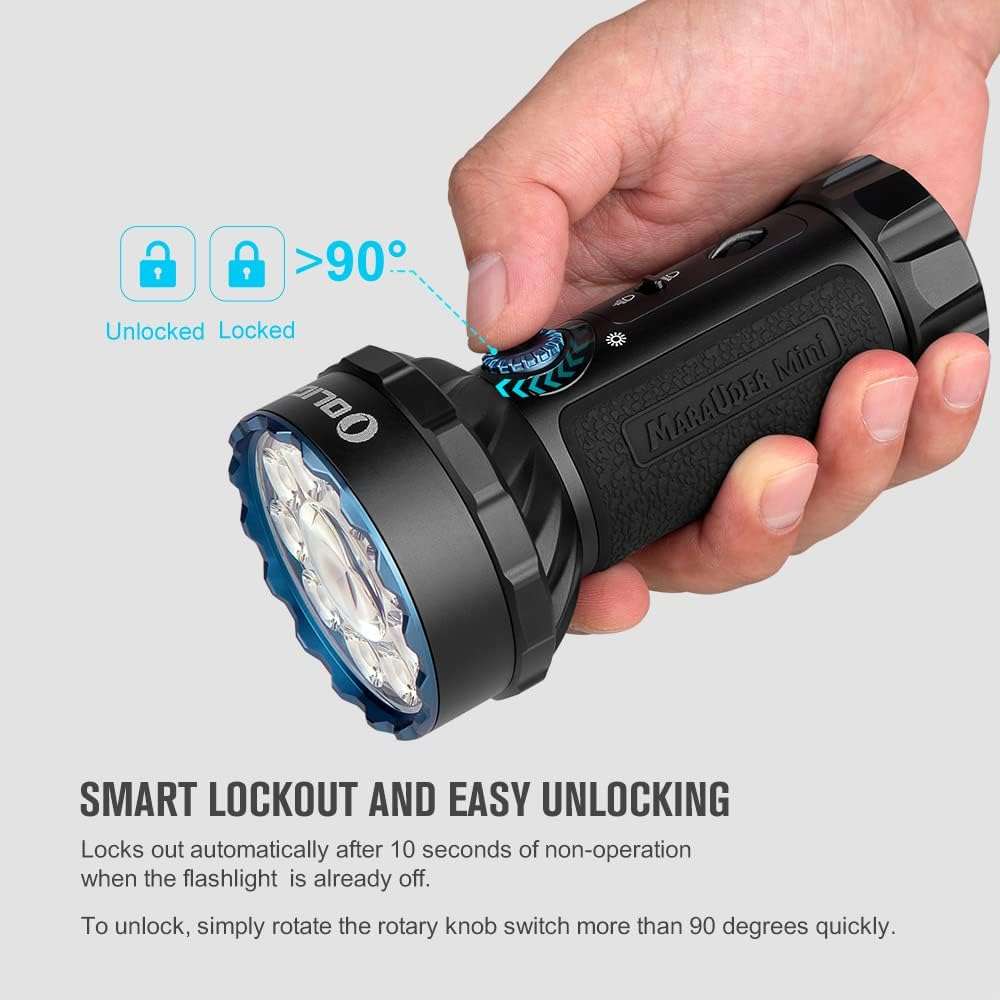 Olight Marauder Mini | įvairiaspalvis įkraunamas žibintuvėlis | 7.000 lm