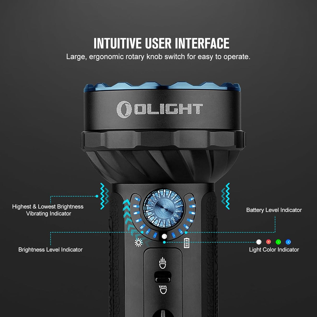 Olight Marauder Mini | įvairiaspalvis įkraunamas žibintuvėlis | 7.000 lm