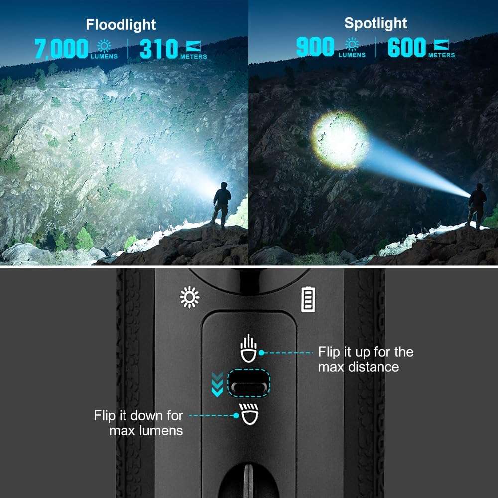 Olight Marauder Mini | įvairiaspalvis įkraunamas žibintuvėlis | 7.000 lm
