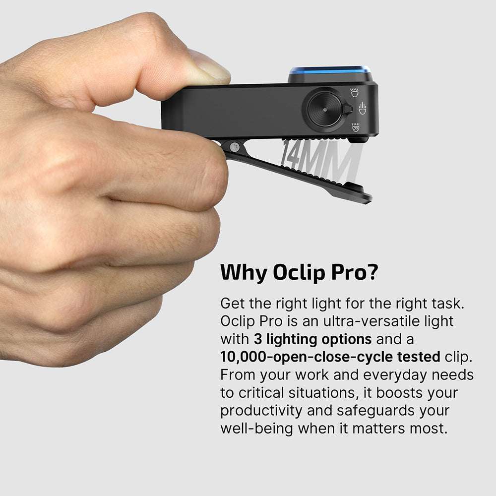 Olight Oclip Pro | daugiafunkcis klipsinis žibintuvėlis | 500 lm
