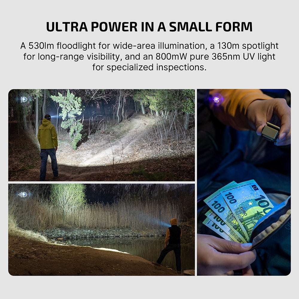 Olight Oclip Ultra | 3-in-1 prisegamas EDC žibintuvėlis | 530 lm