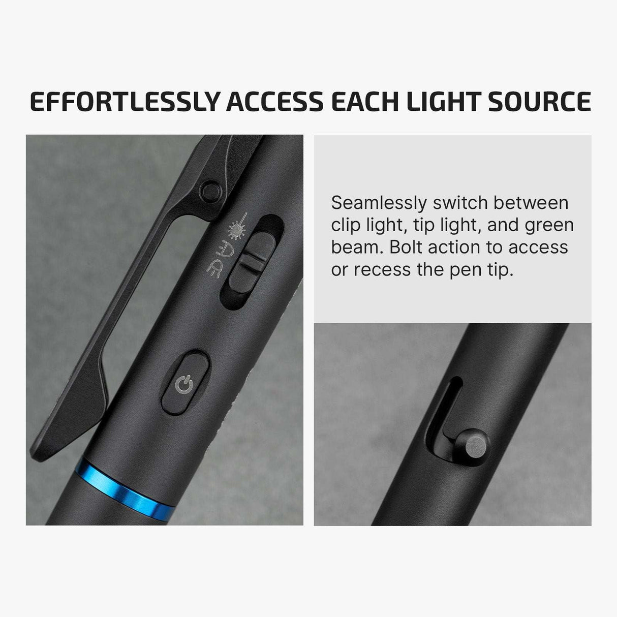Olight O'Pen 3 | daugiafunkcis rašiklis-žibintuvėlis | 120 lm + žalias lazeris