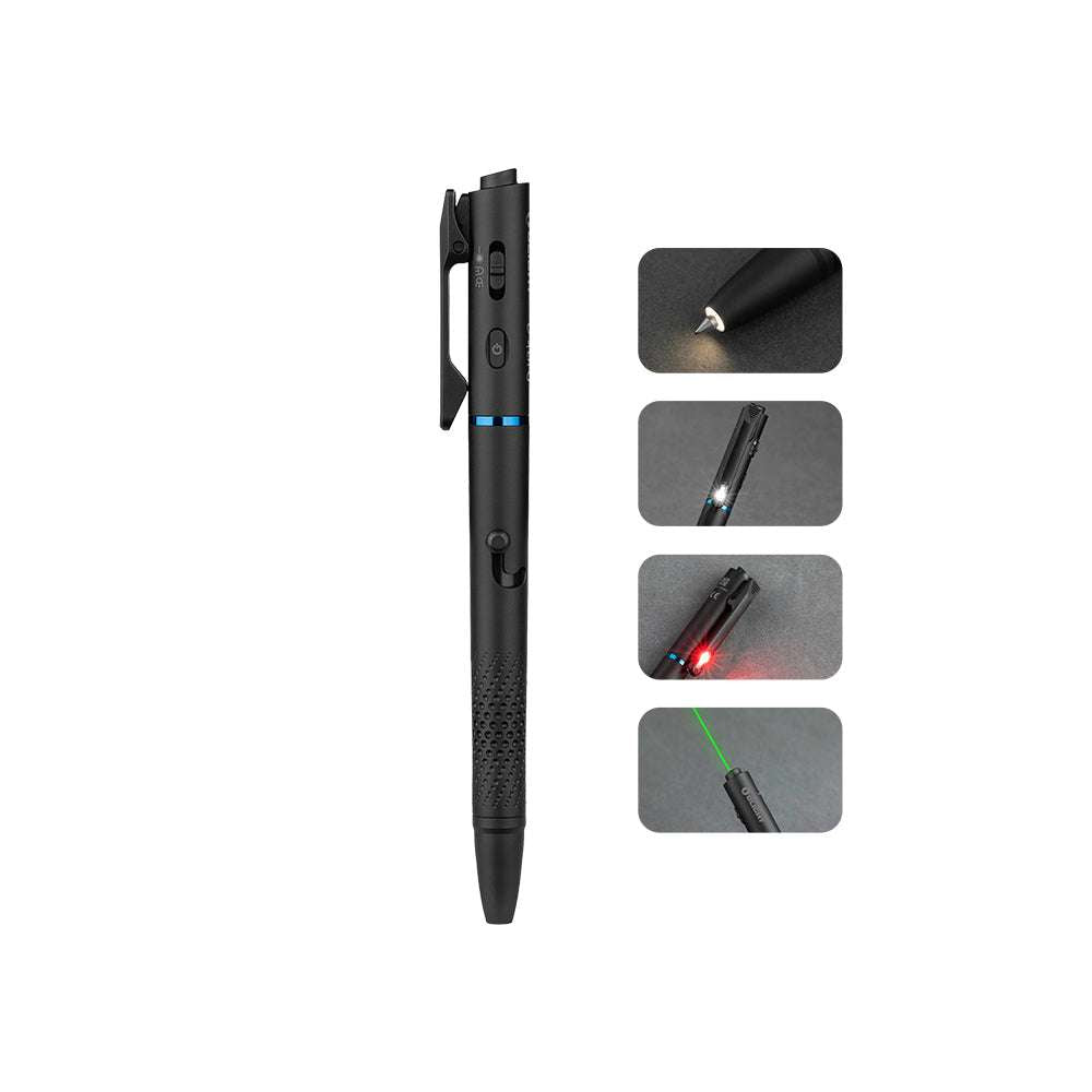 Olight O'Pen 3 | daugiafunkcis rašiklis-žibintuvėlis | 120 lm + žalias lazeris