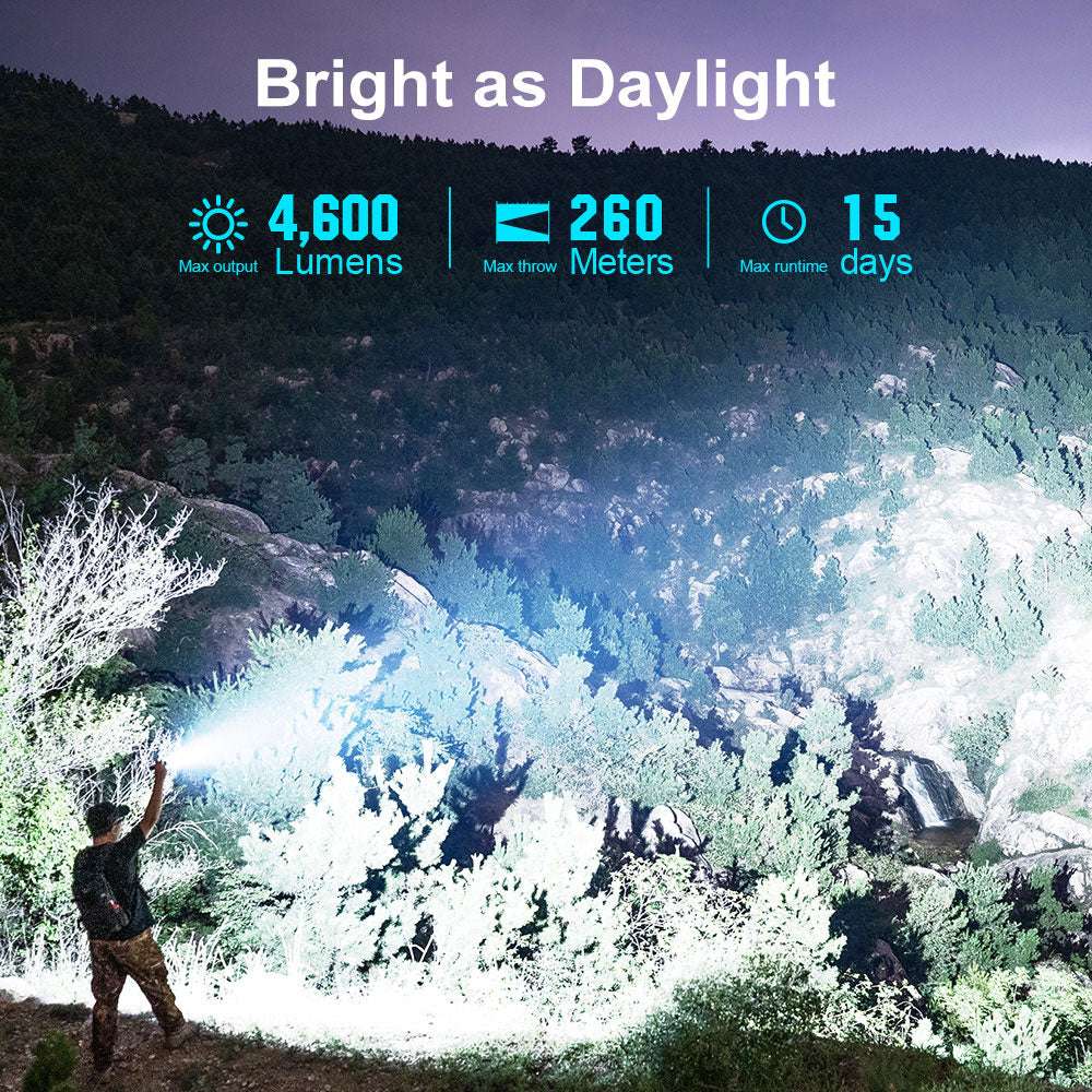 Olight Seeker 4 Pro | didelės galios žibintuvėlis | 4.600 lm