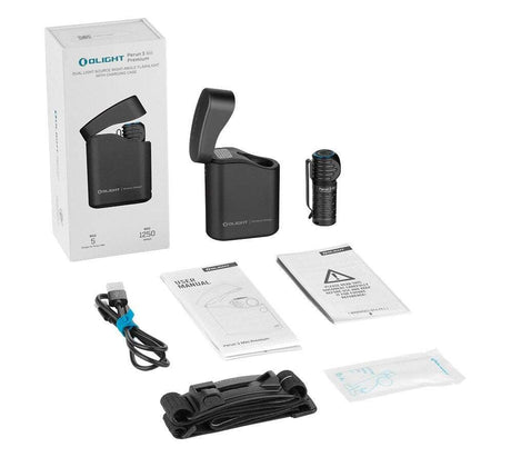 Olight Perun 3 Mini Premium | įkraunamas galvos žibintas | 1.250 lm