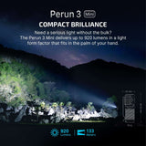 Olight Perun 3 Mini | įkraunamas galvos žibintas | 1.250 lm