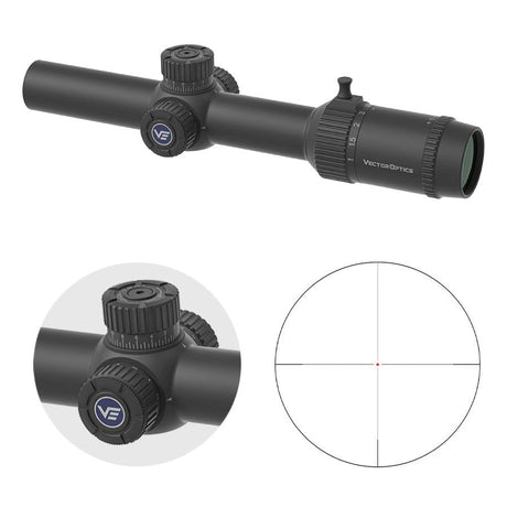 Vector Optics Forester 1-8x24 Fiber SFP šautuvo optinis taikiklis